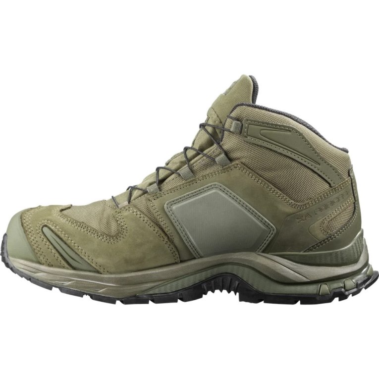 Olive Salomon Xa Forces Mid GTX EN Women's Tactical Boots | PH 52714Y